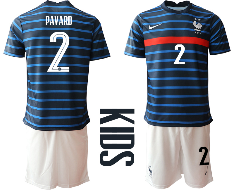 2021 France home Youth #2 soccer jerseys